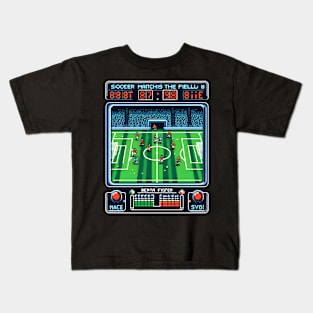 soccer player - pixel soccer player Kids T-Shirt